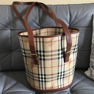 Authentic Vintage Burberry Bucket Bag